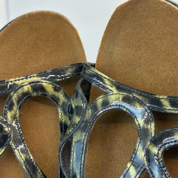 Naot Dorith Women Gladiator Sandal US 8 Leopard‎ Suede Leather Hook & Loop Strap - Picture 5 of 16